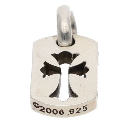 Chrome Hearts Tiny Cutout Cross Dog Tag Silver Size ONE SIZE