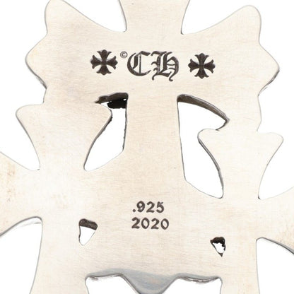 Chrome Hearts Small Triple CH Cross Silver 925 Size ONE SIZE