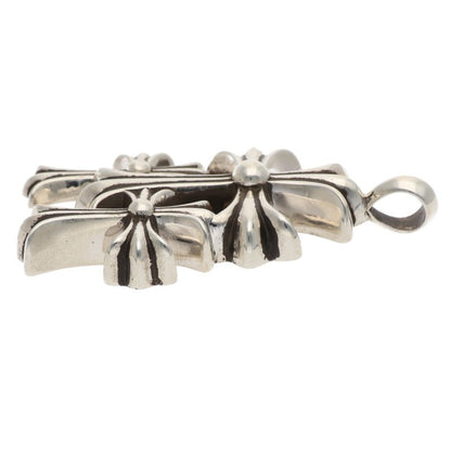 Chrome Hearts Small Triple CH Cross Silver 925 Size ONE SIZE