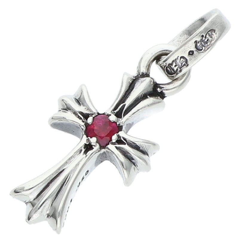 Chrome Hearts Babyfat Ruby Cross 925 Silver Size ONE SIZE