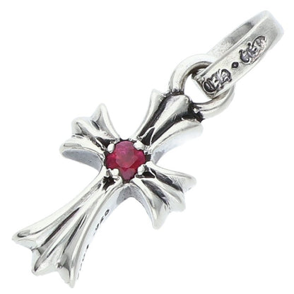 Chrome Hearts Babyfat Ruby Cross 925 Silver Size ONE SIZE