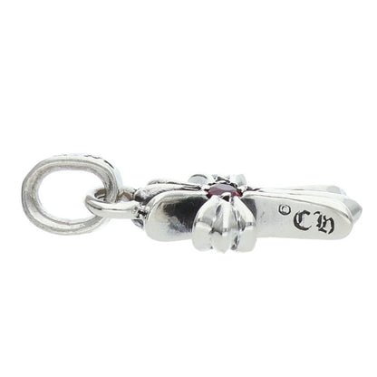 Chrome Hearts Babyfat Ruby Cross 925 Silver Size ONE SIZE