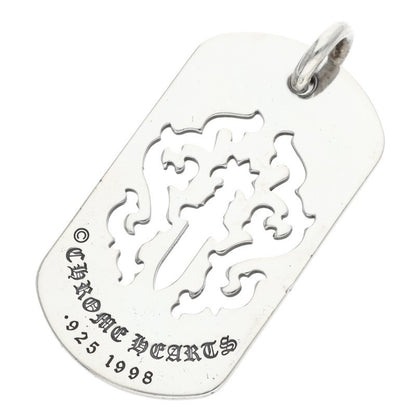 Chrome Hearts Dagger Cutout Dog Tag Silver 925 Size ONE SIZE