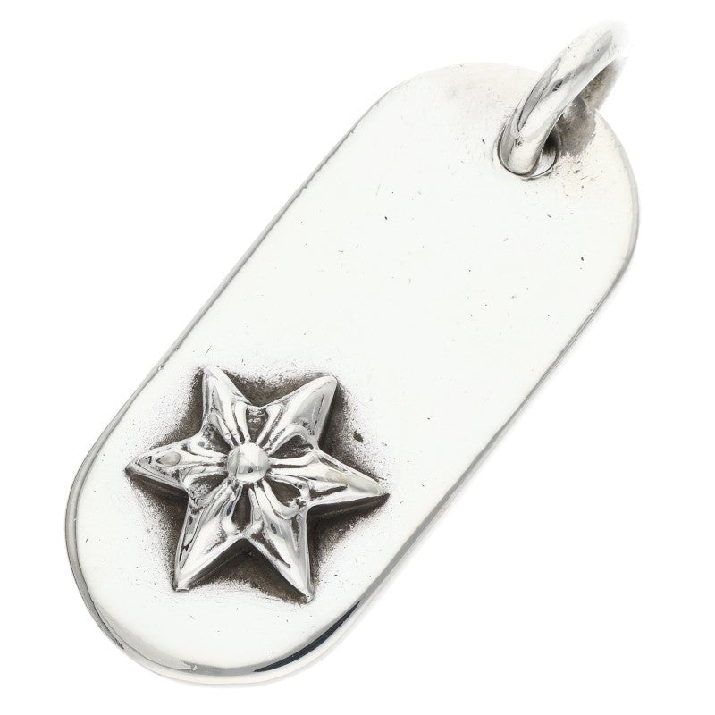 Chrome Hearts Raised Star Dog Tag Silver 925 Size ONE SIZE