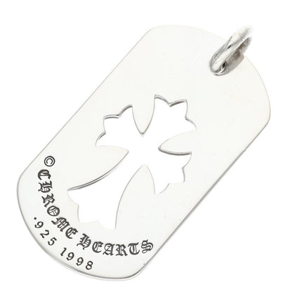 Chrome Hearts Cutout Cross Dog Tag Silver 925 Size ONE SIZE