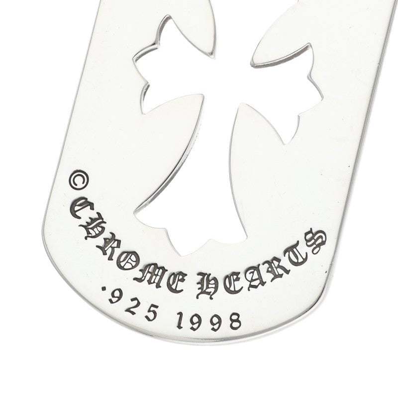 Chrome Hearts Cutout Cross Dog Tag Silver 925 Size ONE SIZE