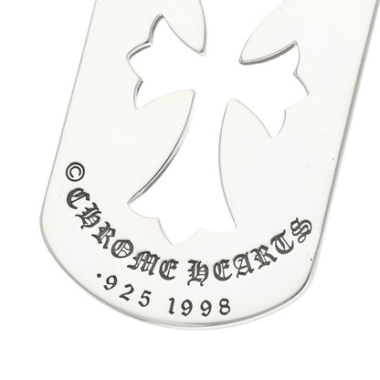 Chrome Hearts Cutout Cross Dog Tag Silver 925 Size ONE SIZE