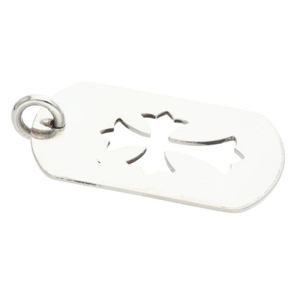 Chrome Hearts Cutout Cross Dog Tag Silver 925 Size ONE SIZE