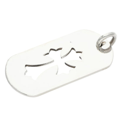Chrome Hearts Cutout Cross Dog Tag Silver 925 Size ONE SIZE