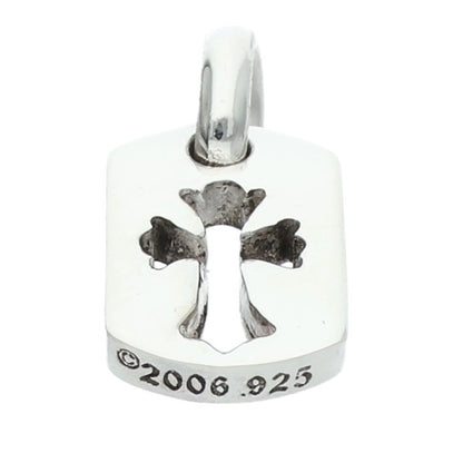 Chrome Hearts Tiny Cutout Cross Dog Tag 925 Size ONE SIZE