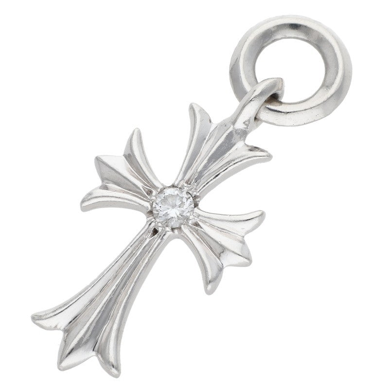 Chrome Hearts Platinum Tiny CH Cross 1 Diamond Size ONE SIZE