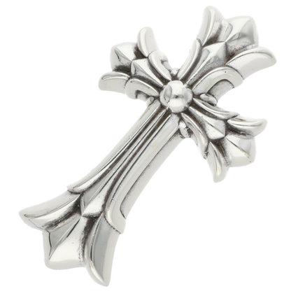 Chrome Hearts Small Double CH Cross Silver Size ONE SIZE