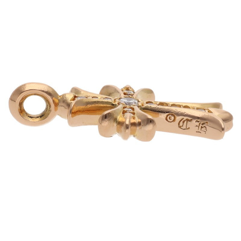 Chrome Hearts 22K Gold Tiny Fat Cross Pave Size ONE SIZE