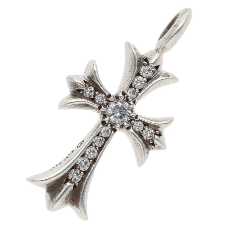 Chrome Hearts Tiny Fat Cross Pave Diamond .925 Size ONE SIZE