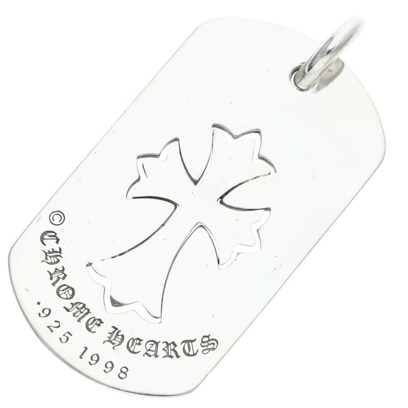 Chrome Hearts Cutout Tiny Cross Large Dog Tag Size ONE SIZE