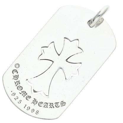 Chrome Hearts Cutout Tiny Cross Large Dog Tag Size ONE SIZE