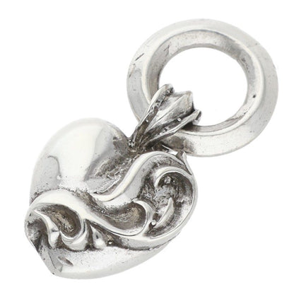 Chrome Hearts Heart Charm Silver Necklace Top Size ONE SIZE