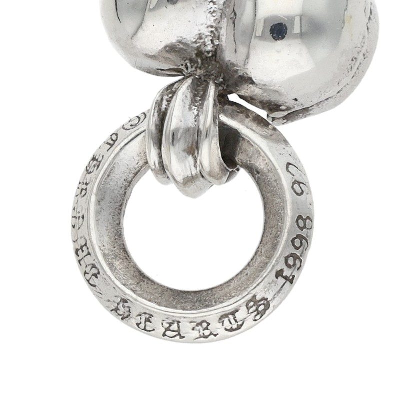 Chrome Hearts Heart Charm Silver Necklace Top Size ONE SIZE
