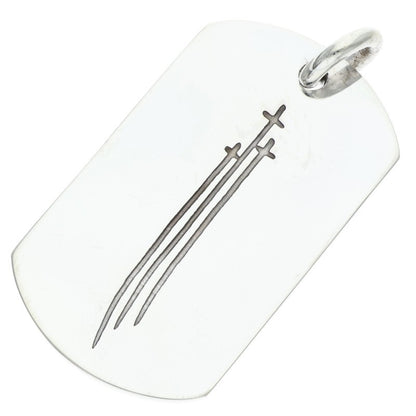 Chrome Hearts D TAG LRG RS3 Dog Tag Silver 925 Size ONE SIZE