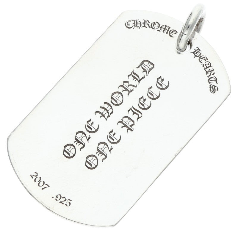 Chrome Hearts D TAG LRG RS3 Dog Tag Silver 925 Size ONE SIZE