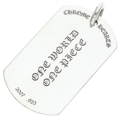Chrome Hearts D TAG LRG RS3 Dog Tag Silver 925 Size ONE SIZE