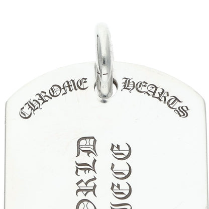 Chrome Hearts D TAG LRG RS3 Dog Tag Silver 925 Size ONE SIZE