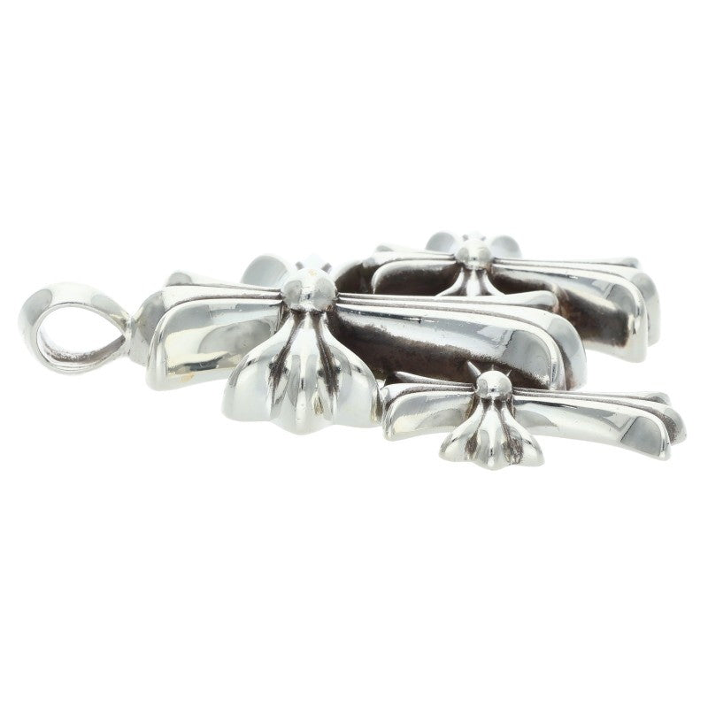 Chrome Hearts Triple CH Cross Small Silver 925 Size ONE SIZE