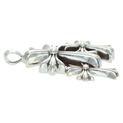 Chrome Hearts Triple CH Cross Small Silver 925 Size ONE SIZE