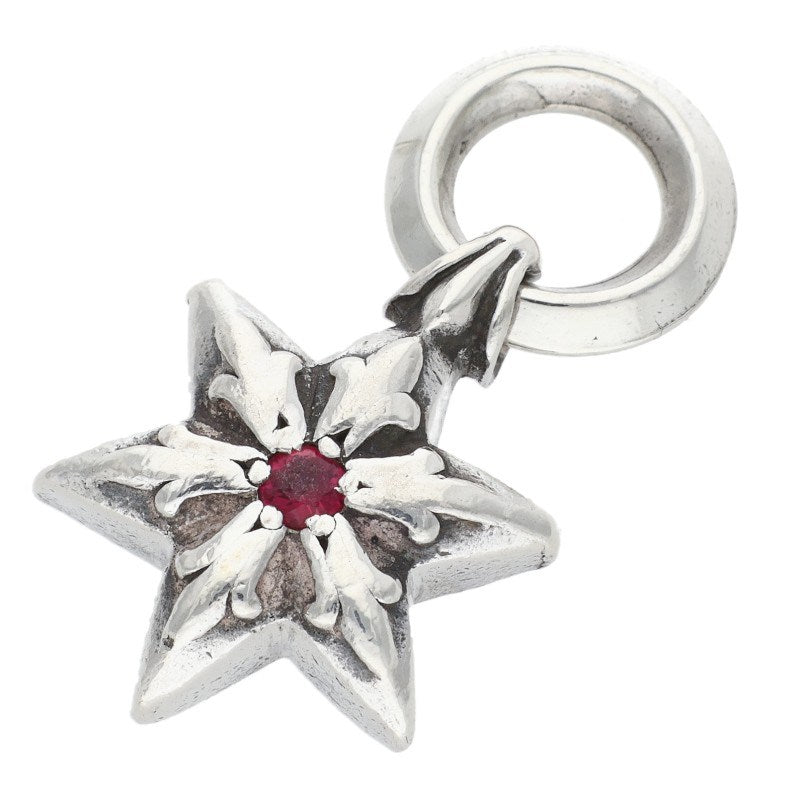 Chrome Hearts 6 Point Star Ruby Charm ONE SIZE Size ONE SIZE