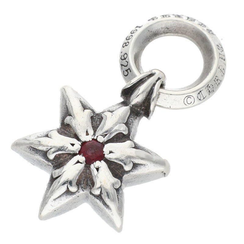 Chrome Hearts 6 Point Star Ruby Charm ONE SIZE Size ONE SIZE