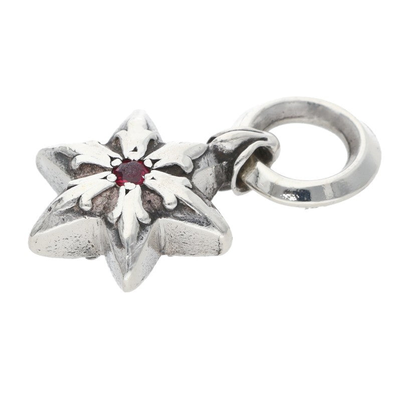 Chrome Hearts 6 Point Star Ruby Charm ONE SIZE Size ONE SIZE
