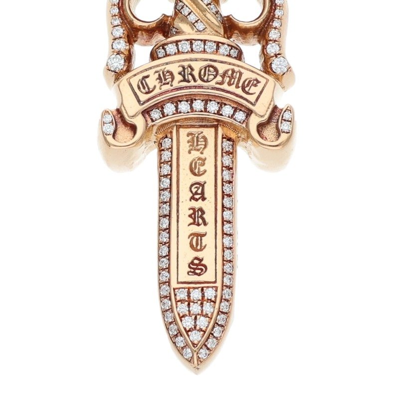 Chrome Hearts 22K Double Dagger Pave Diamond Size ONE SIZE