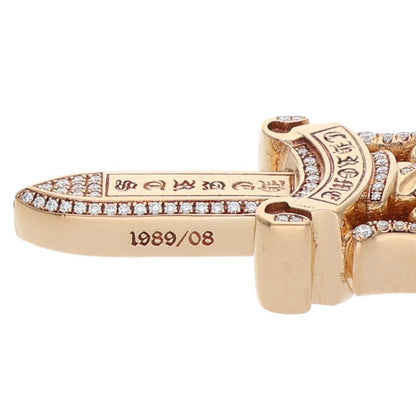 Chrome Hearts 22K Double Dagger Pave Diamond Size ONE SIZE
