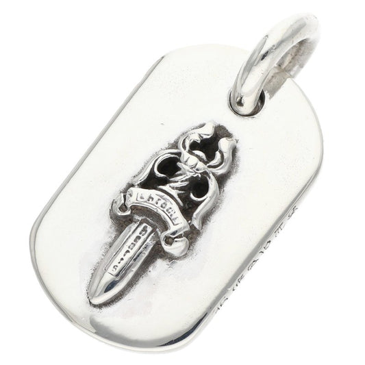 Chrome Hearts Dagger Small Dog Tag Silver Size ONE SIZE