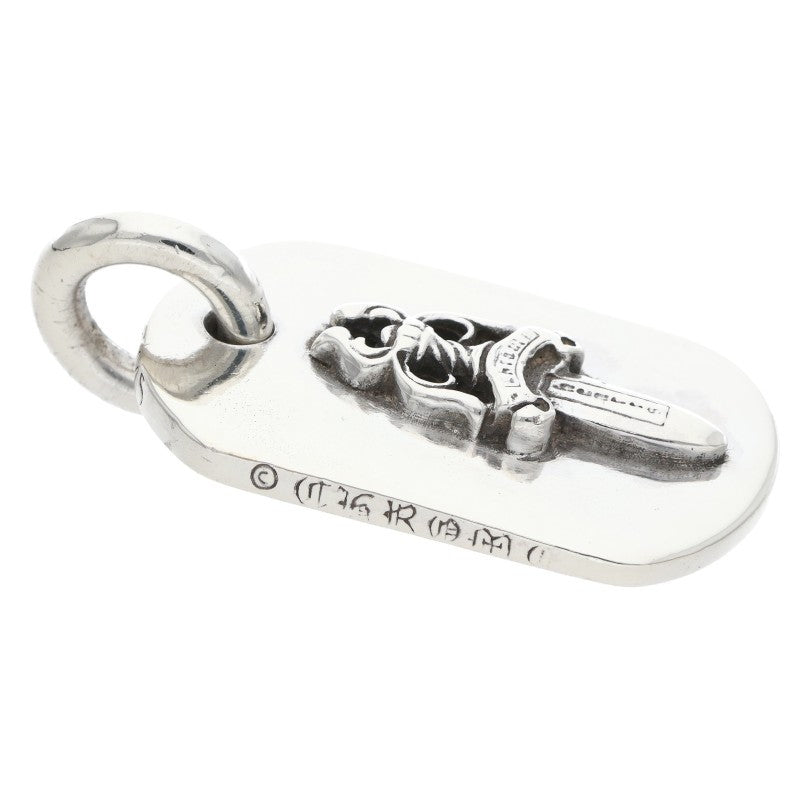 Chrome Hearts Dagger Small Dog Tag Silver Size ONE SIZE