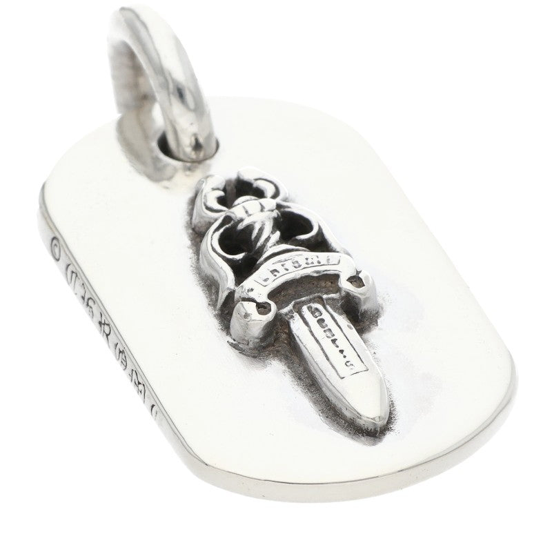 Chrome Hearts Dagger Small Dog Tag Silver Size ONE SIZE