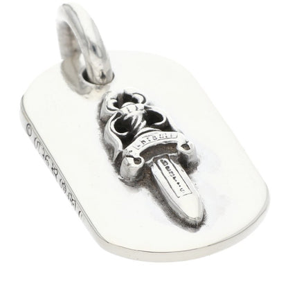Chrome Hearts Dagger Small Dog Tag Silver Size ONE SIZE