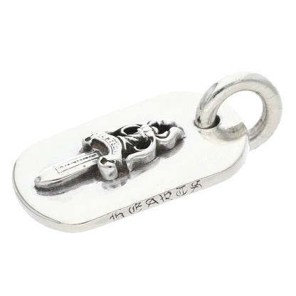 Chrome Hearts Dagger Small Dog Tag Silver Size ONE SIZE