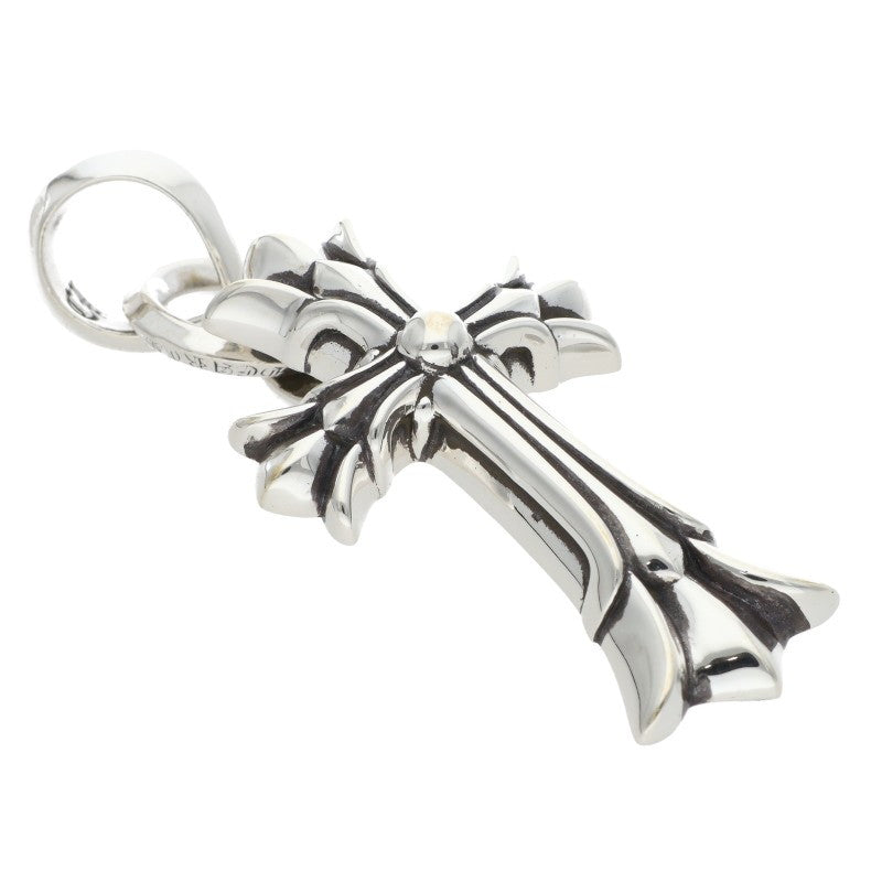 Chrome Hearts Double CH Cross w/ Bale Silver Size ONE SIZE