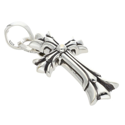 Chrome Hearts Double CH Cross w/ Bale Silver Size ONE SIZE