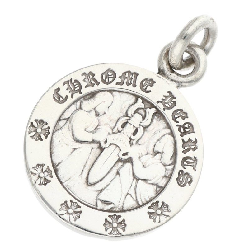 Chrome Hearts 925 Angel Medal Charm V2 Silver Size ONE SIZE