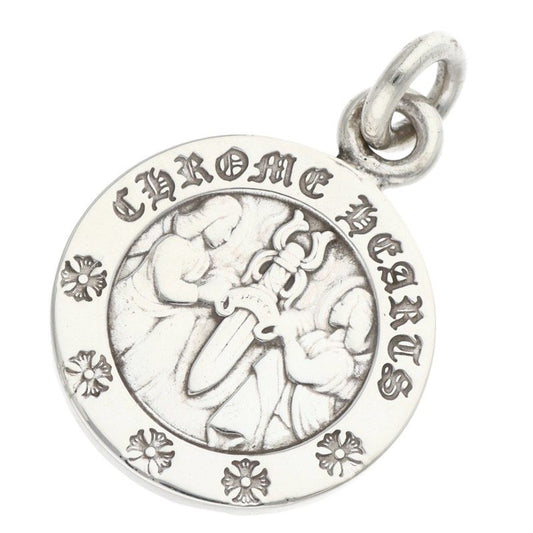 Chrome Hearts 925 Angel Medal Charm V2 Silver Size ONE SIZE