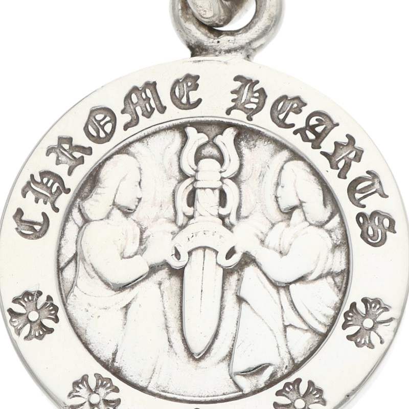 Chrome Hearts 925 Angel Medal Charm V2 Silver Size ONE SIZE