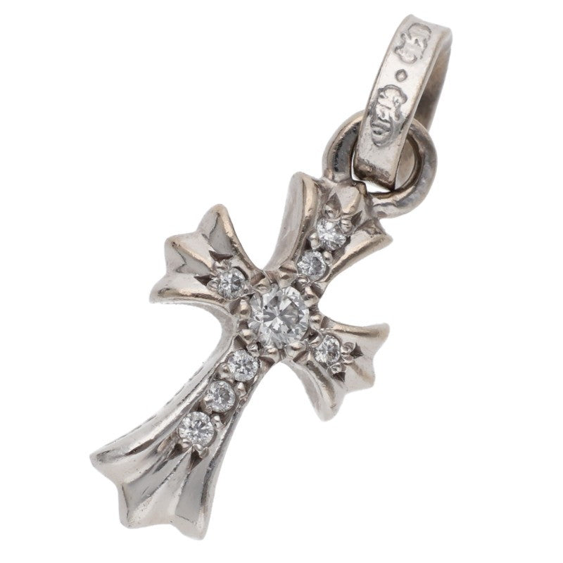 Chrome Hearts 18K WG Babyfat Pave Diamond Size ONE Multi