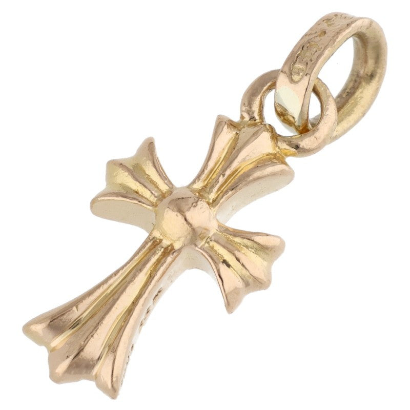 Chrome Hearts 22K Baby Fat Cross Charm YG