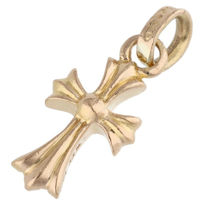Chrome Hearts 22K Baby Fat Cross Charm YG
