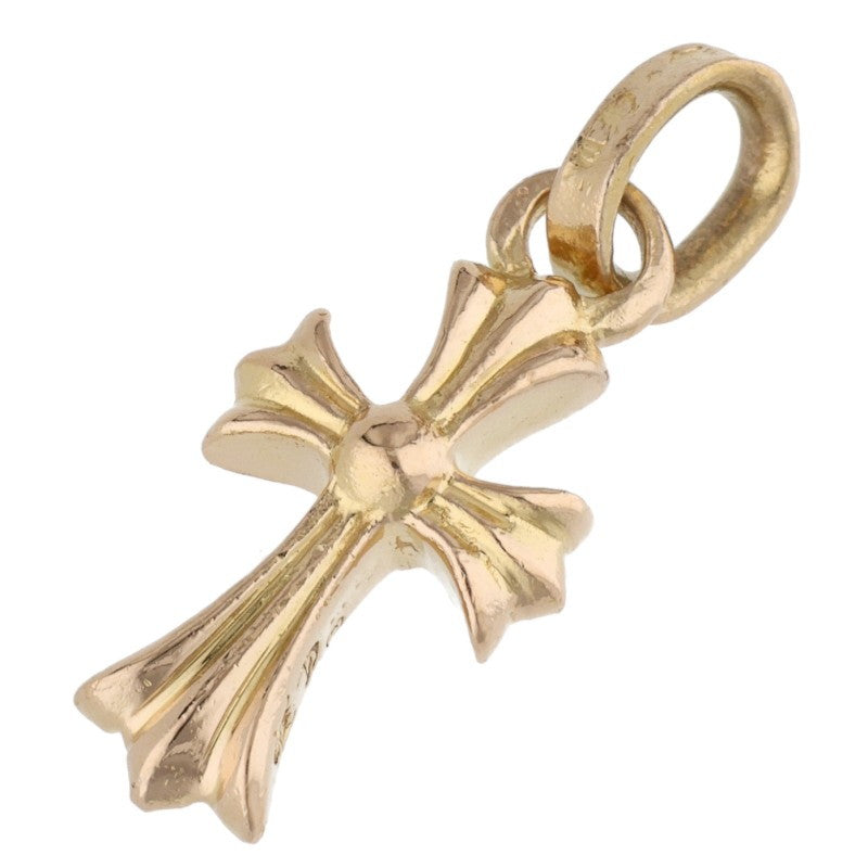 Chrome Hearts 22K Baby Fat Cross Charm YG