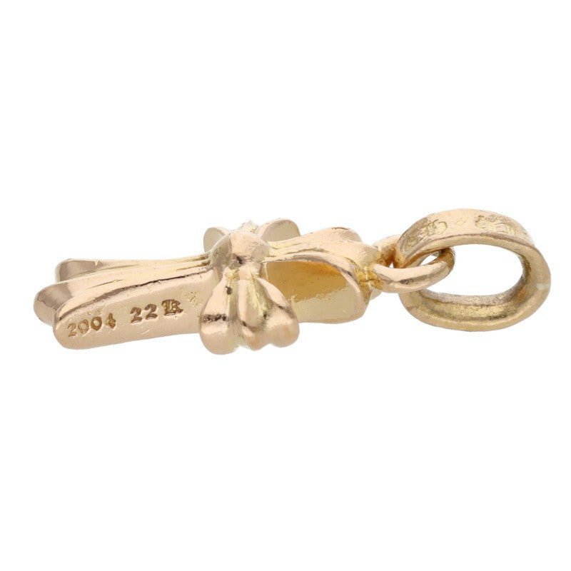 Chrome Hearts 22K Baby Fat Cross Charm YG