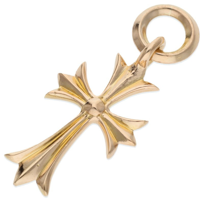 Chrome Hearts 22K Tiny CH Cross Gold Pendant Size ONE SIZE