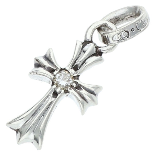Chrome Hearts Baby Fat Diamond Cross Charm 925 Size ONE SIZE